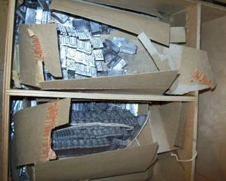 Metal printing blocks