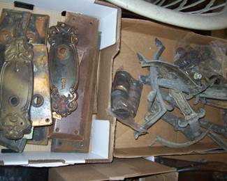 Vintage Metal door Parts