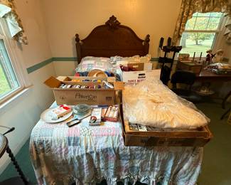 Antique Mahogany Full Bed $225