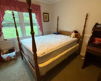 Four Poster Full Bed -$150
Mattress and boxspring includes 