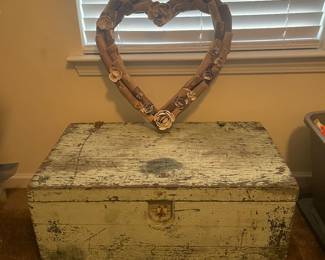  Distressed  wood trunk