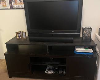 Tv and cabinet