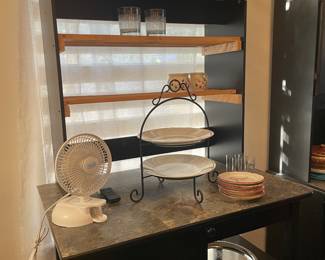 Buffet with shelves
