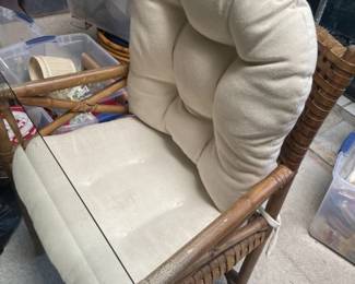 Close up cushions on chairs