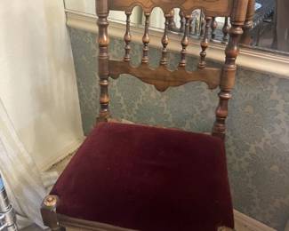 Pair of side dining chairs.  Very sturdy.