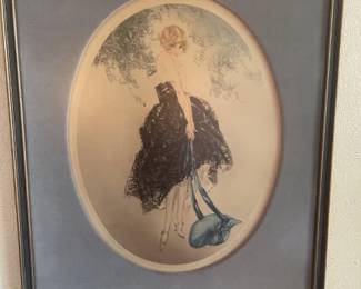 Louis Lcart (artist 1888 -1950) framed print;