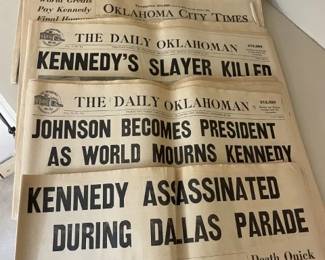 Kennedy Assassination Newspapers