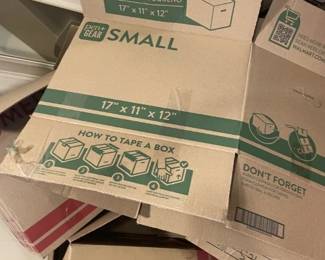 Small & Medium Moving boxes - approx 50.