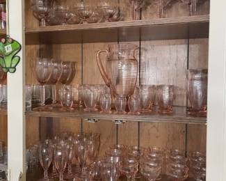 Antique Pink Glasses Collection