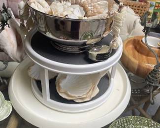 Shell necklaces, Turn Table and shells