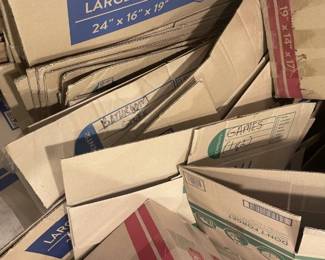 Moving Boxes - Used once.  Sizes Small, Medium, Large.