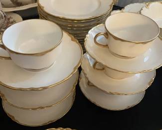 Haviland Limoges Cup and saucer sets/ bread plates