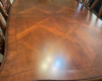 View of dining table surface