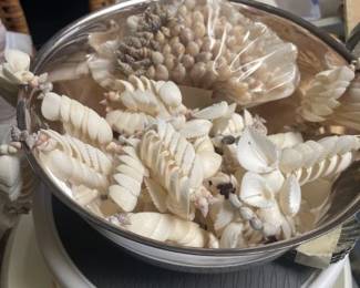 Shell necklaces and decor