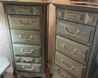 2 Jewelry / Lingerie Chest.  6 drawers each