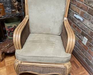 Matching Bamboo Rocking Chair - 21 x 29 x 39"  Very sturdy.