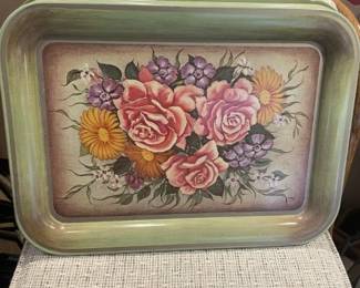 Metal Vintage Trays (8) varying designs