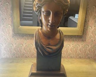 Lillian Strickler Lamp - Woman bust - Excellent condition
