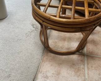 Bamboo/Rattan footstool