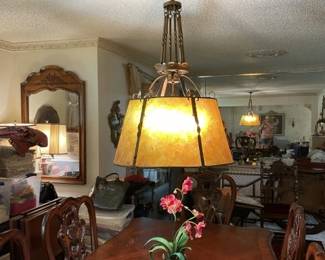 Ceiling Hanging Lamp.  Heavy.  41 x 21".  Very stately!