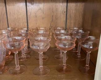 Tiffin - Very old Pink stemware