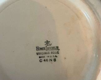 Homer Laughlin "Virginia Rose" pattern bowl, c. 1946
