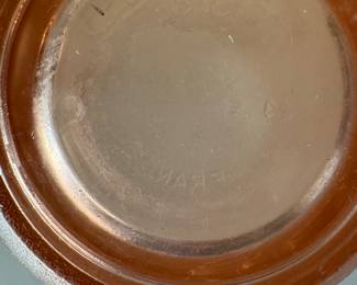 Vintage Pink Arcoroc Glass Mug - France