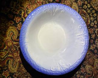 Antique Ironstone Wash Basin - American Made, c. 1880-1920