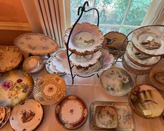 French, German and assorted porcelain