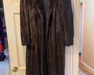 Full length mink coat