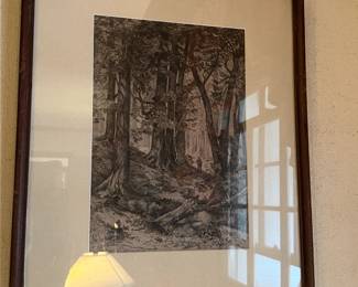 1 of 2, pair of engravings