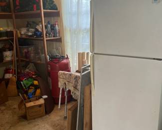 Refrigerator, misc garage