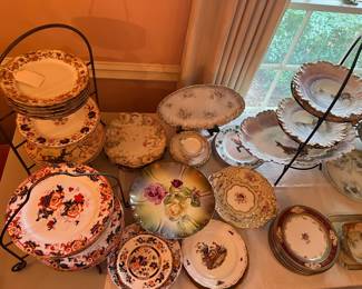 French, German and assorted porcelain