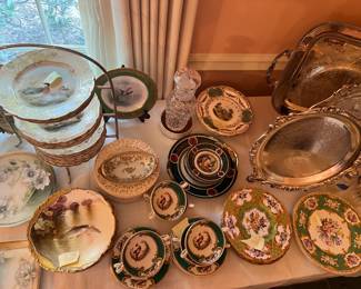 French, German and assorted porcelain