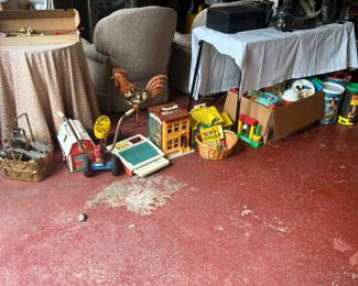 Vintage toys, misc garage