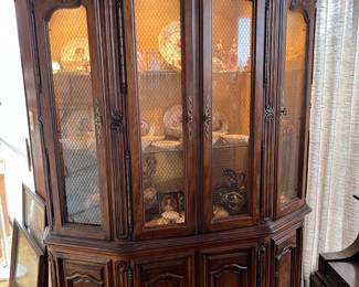 This cabinet is lighted, as can be seen.  