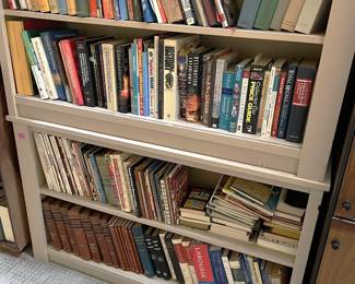 In case you haven't noticed, there are quite a few books and bookcases in this sale.