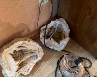 Not sure if these are still there. Many geodes and amazing rocks but they were taken by the family.
