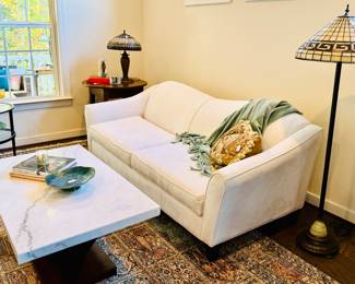 Like NEW off white - super comfy sofa