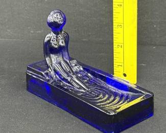 Heinrich Hoffman Cobalt Blue Soap Dish RARE