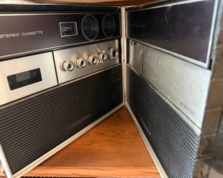 vintage Panasonic, cassette and stereo player