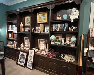 Grand bookcase wall system