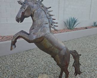 Metal Horse Sculptures
