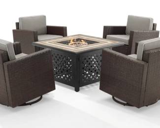 Portofino Patio Set with Fire Table