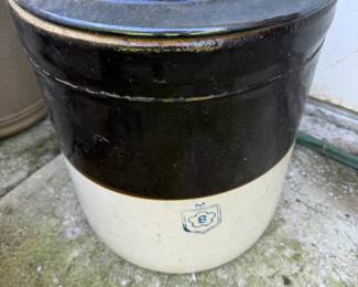 Large Antique Stoneware