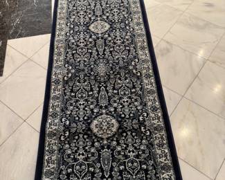 8 ft Long New Blue Chinese Runner