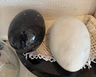 Marble Ostrich Eggs