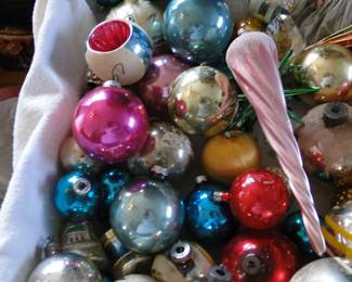 Vintage holiday ornaments, sold at $1 each, pick and choose and create your own