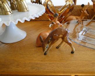 We started to randomly place deer all over the house and that got fun, then confusing, then we all laughed, and now they are all over the house and in a box too