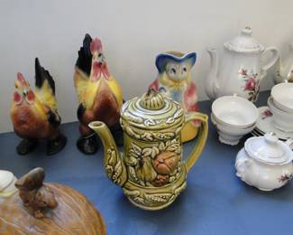 Vintage Tilso Japanese Green Fruit Teapot